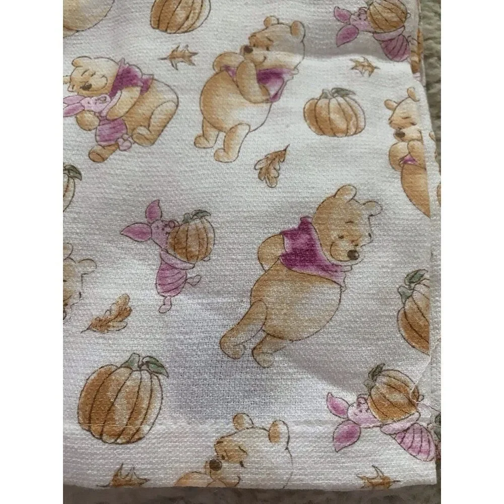 3 Pack Disney Winnie The Pooh Piglet Autumn Fall Leaves Kitchen Towels 16 X‎ 26”